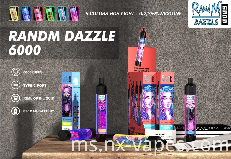 Fumot RandM dazzle 6000 5